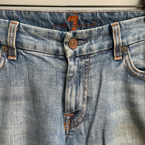 7 for all mankind A pocket flare jeans vintage y2k low rise - Picture 2 of 14